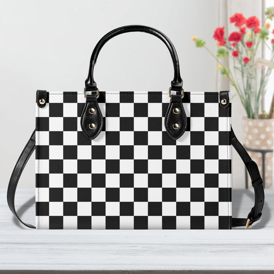Checkered Handbag Tote.